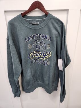 NBA-Inspired vintage Green 'Basketball Champs' Sweatshirt